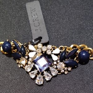 J. Crew Gold and Navy Bracelet